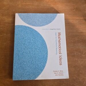 Pearson Mathematical Ideas Textbook GMU Math Quantitative Reasoning PB Book